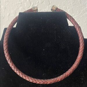 Nine West Braided Leather Choker